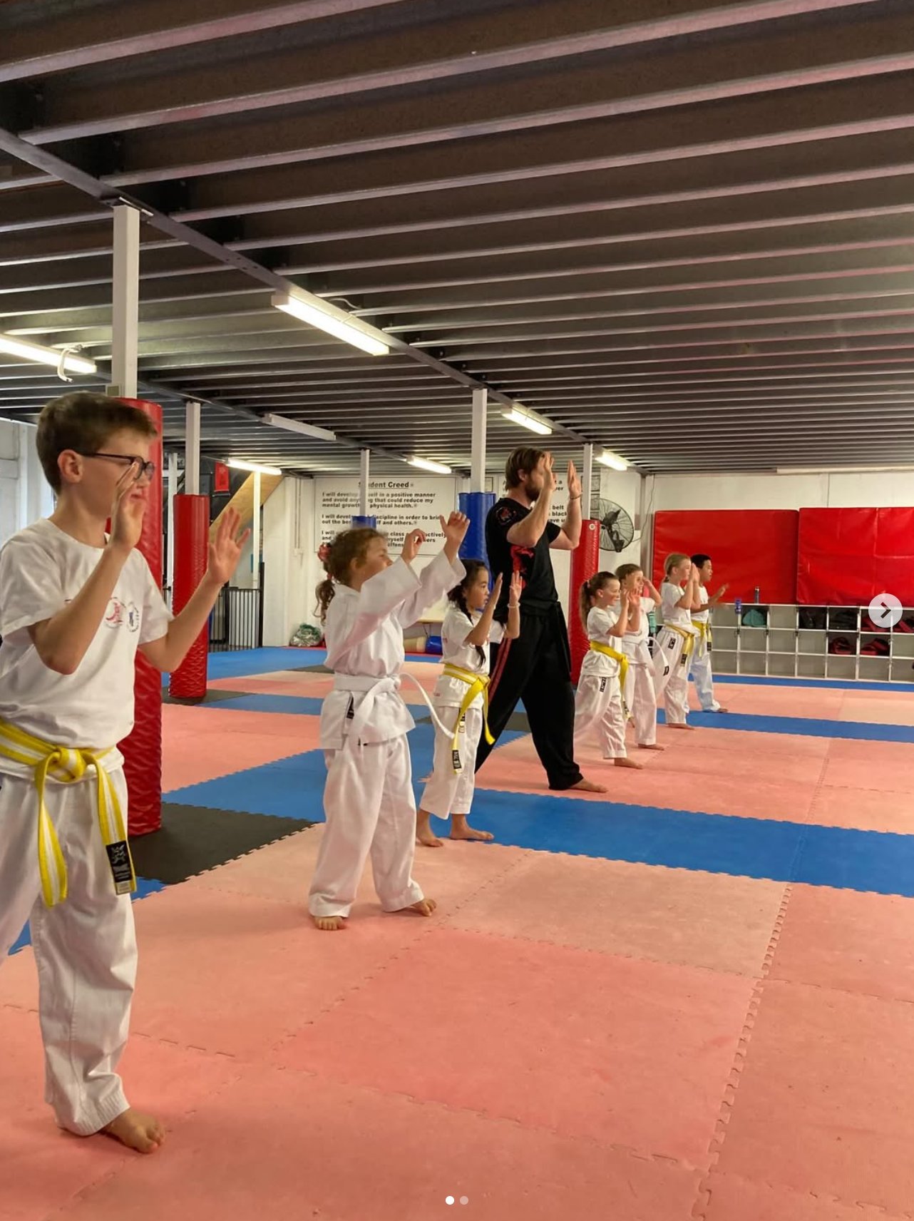 Kids karate class